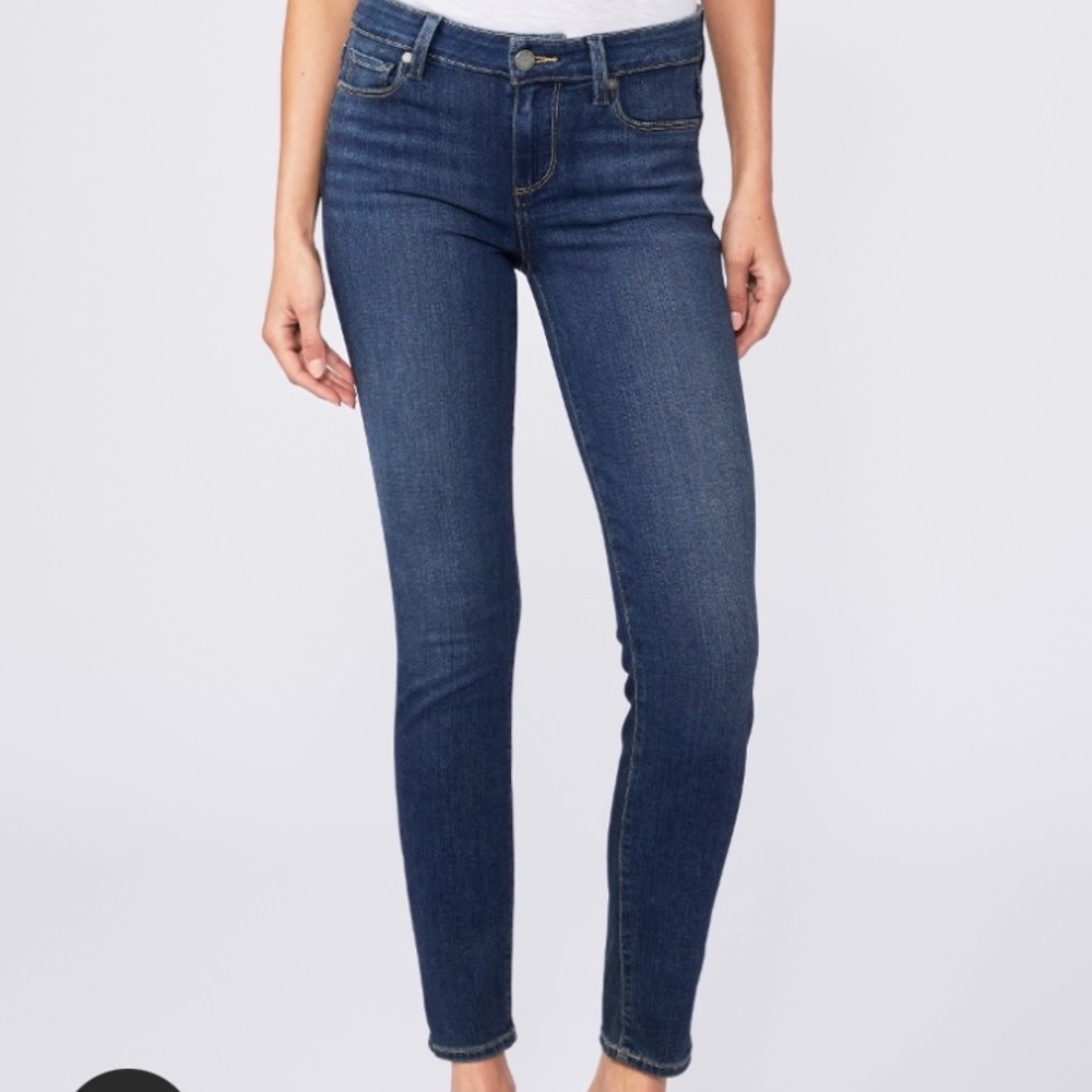 PAIGE Mid Rise Verdugo Ankle Skinny Jean